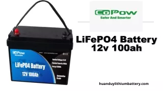 LiFePO4 Battery 12v 100ah