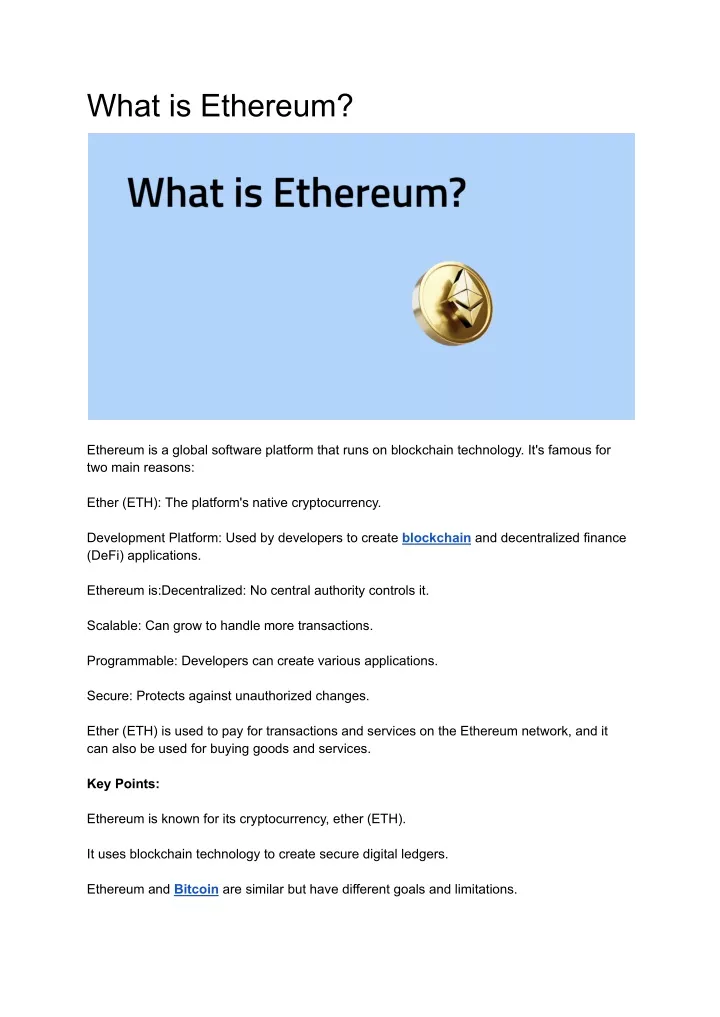 what is ethereum