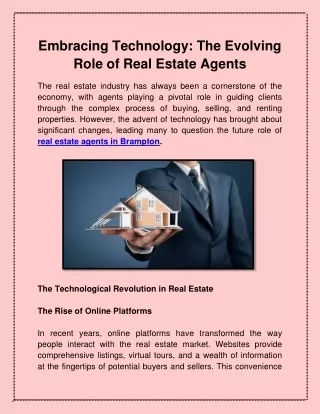 Embracing Technology_ The Evolving Role of Real Estate Agents