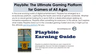playbite the ultimate gaming platform for gamers