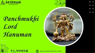 Standing Panchmukhi Lord Hanuman Car Dashboard Idol