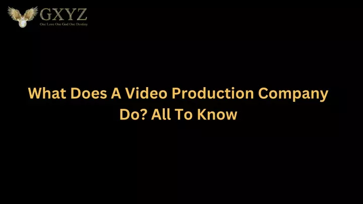 what does a video production company