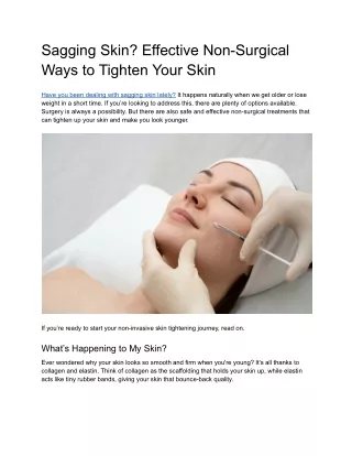 Sagging Skin_ Effective Non-Surgical Ways to Tighten Your Skin