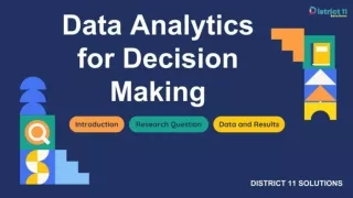 data analytics for decision making