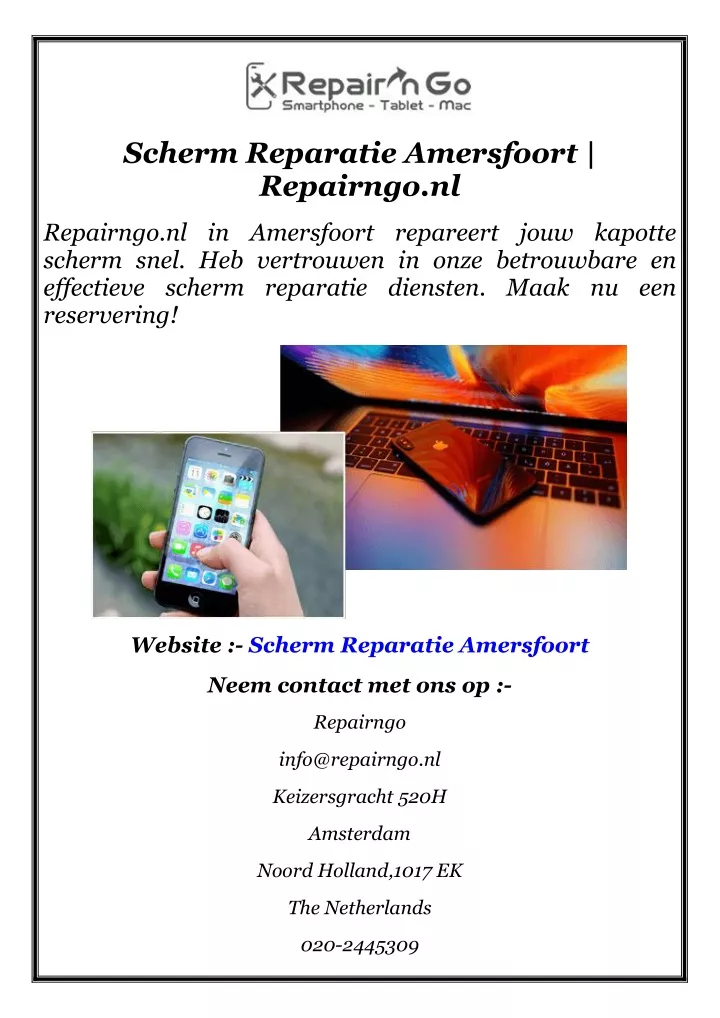 scherm reparatie amersfoort repairngo nl