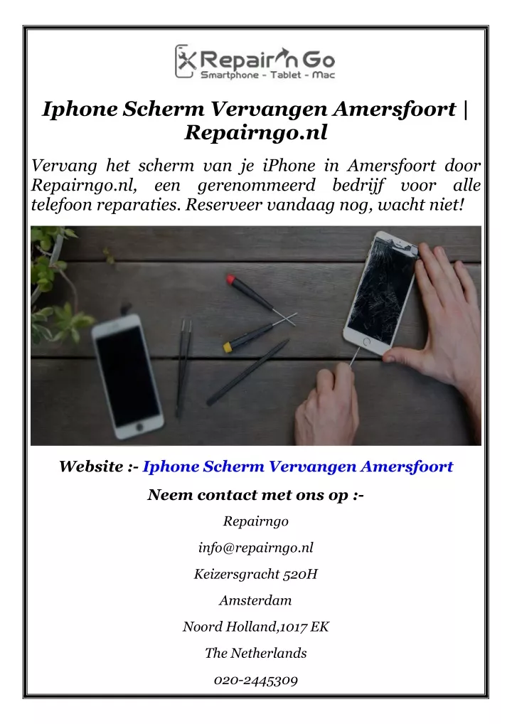 iphone scherm vervangen amersfoort repairngo nl