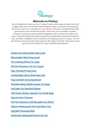 welcome to pookyy