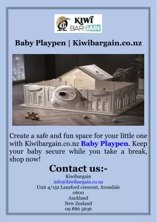 Baby Playpen  Kiwibargain.co.nz