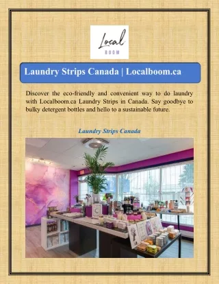 Laundry Strips Canada | Localboom.ca