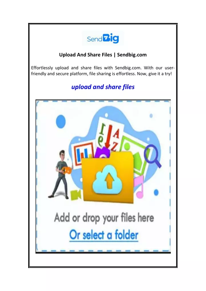 upload and share files sendbig com