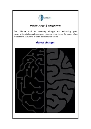 detect chatgpt zerogpt com