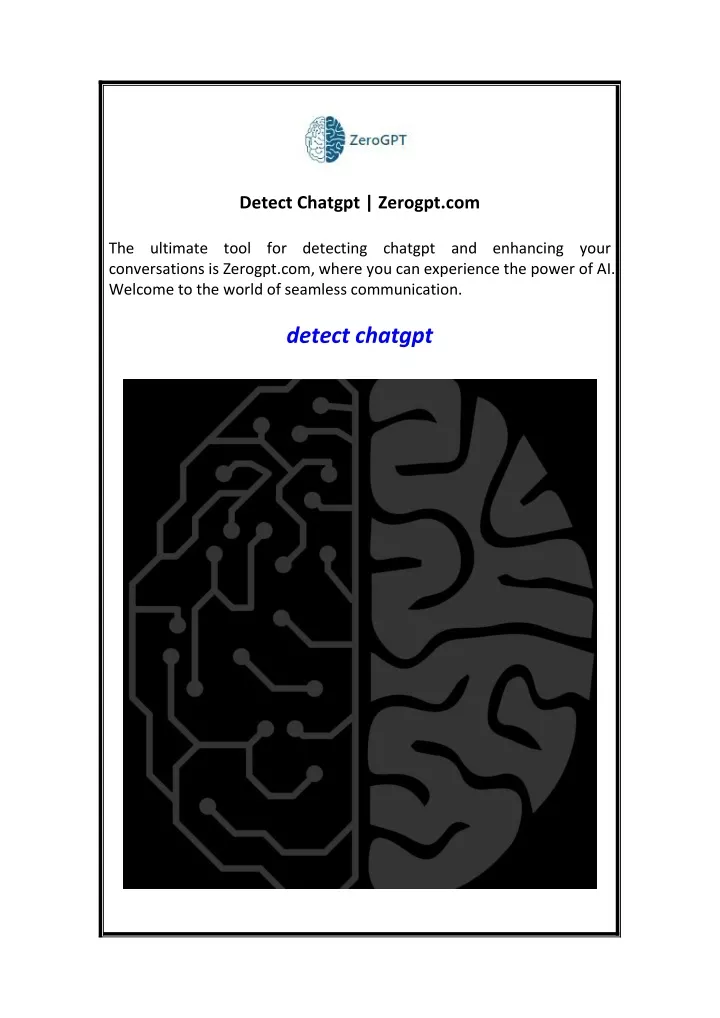 detect chatgpt zerogpt com