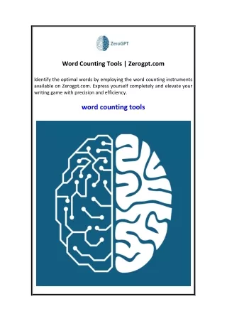 Word Counting Tools  Zerogpt.com