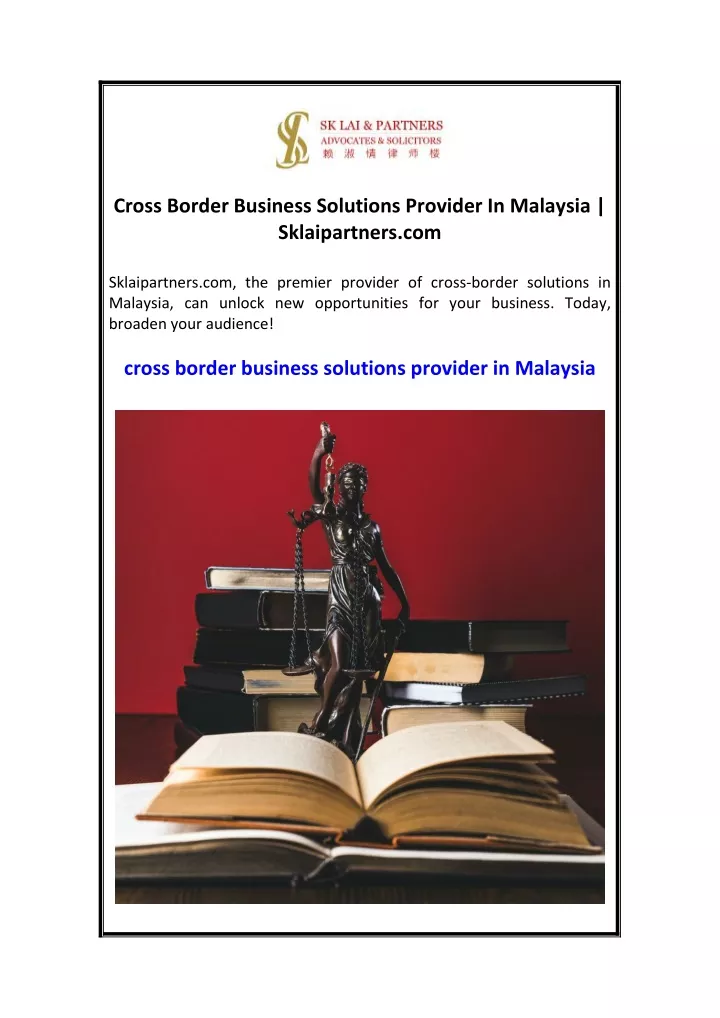 cross border business solutions provider