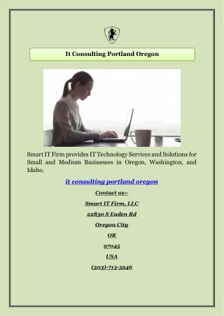 It Consulting Portland Oregon