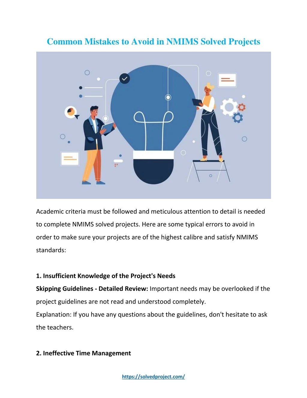 PPT - Common Mistakes to Avoid in NMIMS Solved Projects PowerPoint ...