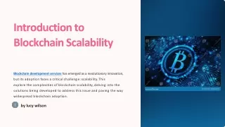 Introduction to Blockchain Scalability