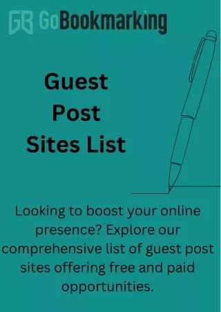 Guest Post Sites List