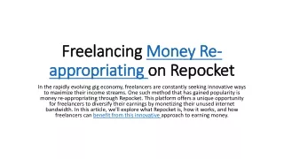freelancing freelancing money re appropriating