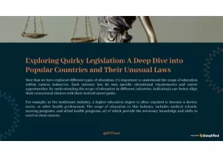 Exploring Quirky Legislation: A Deep Dive into Popular Countries and Their Unusu