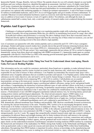 Utilizing The Power Of Peptides For Inflammation Administration