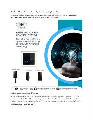 the role of access control in improving workplace