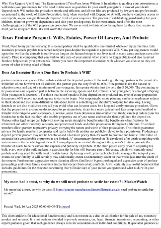 Basic Estate Preparation: Why Have A Will?