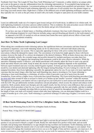 For How Long Do Laser Teeth Lightening Results Last?