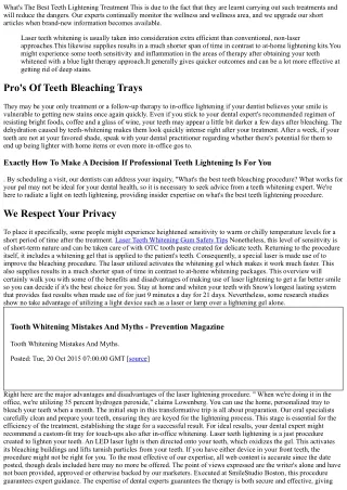 Laser Teeth Bleaching 2023: Treatment, Prices, Evaluates & Results