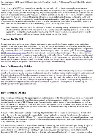 The Peptide Guide!