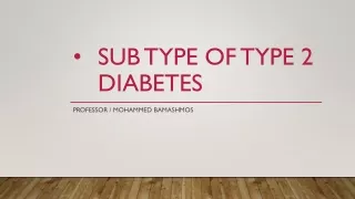 subtype of type 2diabetes  in children and adolescents