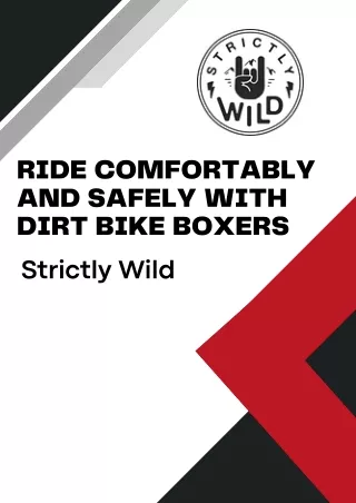 Ride Comfortably and Safely with Dirt Bike Boxers