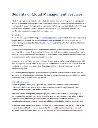 Benefits of Cloud Management Services (1)