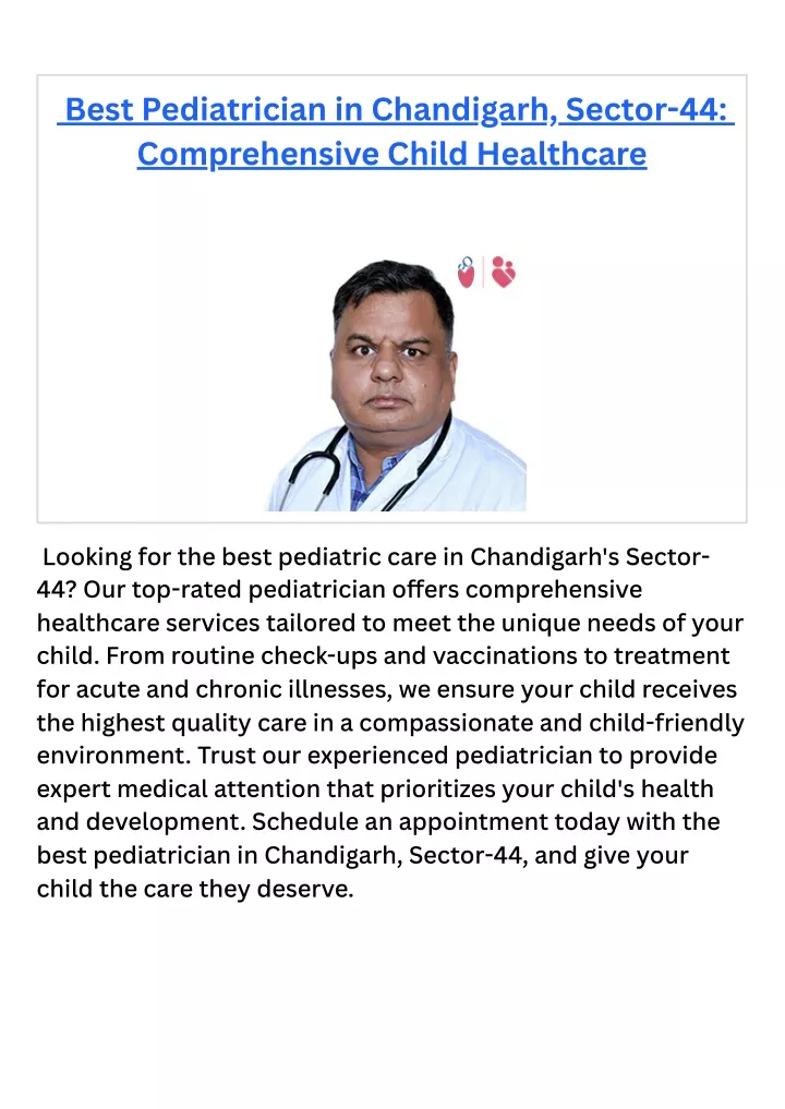 best pediatrician in chandigarh sector