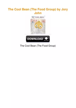 The Cool Bean (The Food Group) by Jory John
