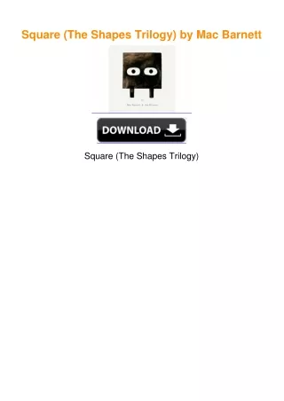 Square (The Shapes Trilogy) by Mac Barnett