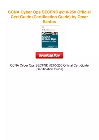 CCNA Cyber Ops SECFND #210-250 Official Cert Guide (Certification Guide)