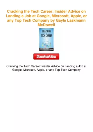 Cracking the Tech Career: Insider Advice on Landing a Job at Google,