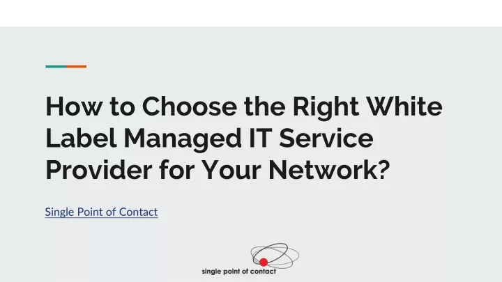 how to choose the right white label managed it service provider for your network