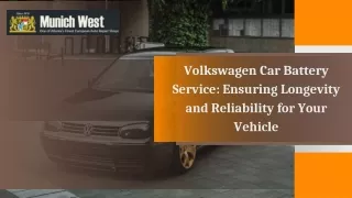 Volkswagen Car Battery Service Ensuring Longevity and Reliability for Your Vehicle