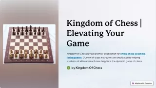 kingdom of chess elevating your game