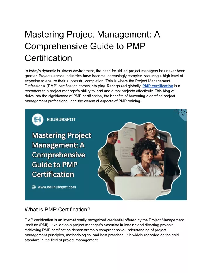 mastering project management a comprehensive