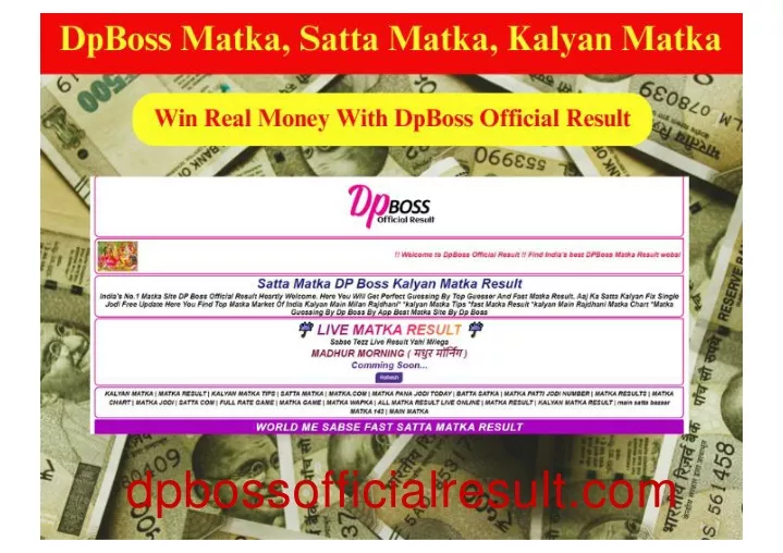 PPT - Dpboss Matka Satta Matka Kalyan Matka Matka Result PowerPoint ...