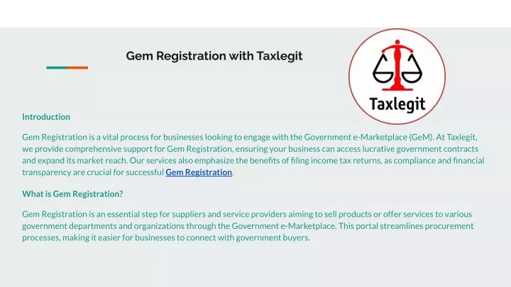 gem registration with taxlegit