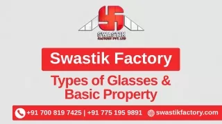Types of glasses & basic property