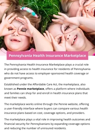 Pennsylvania Health Insurance Marketplace