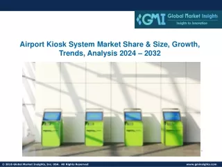 Airport Kiosk System Market Share & Size, Growth, Trends, Analysis 2024 – 2032