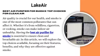 Best Purifier for Smoke - Improve Indoor Air Quality