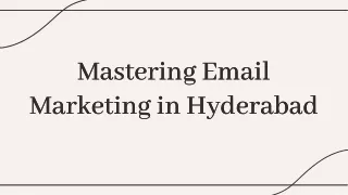 Email marketing course in Hyderabad