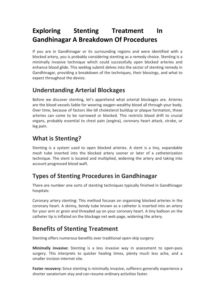 exploring gandhinagar a breakdown of procedures